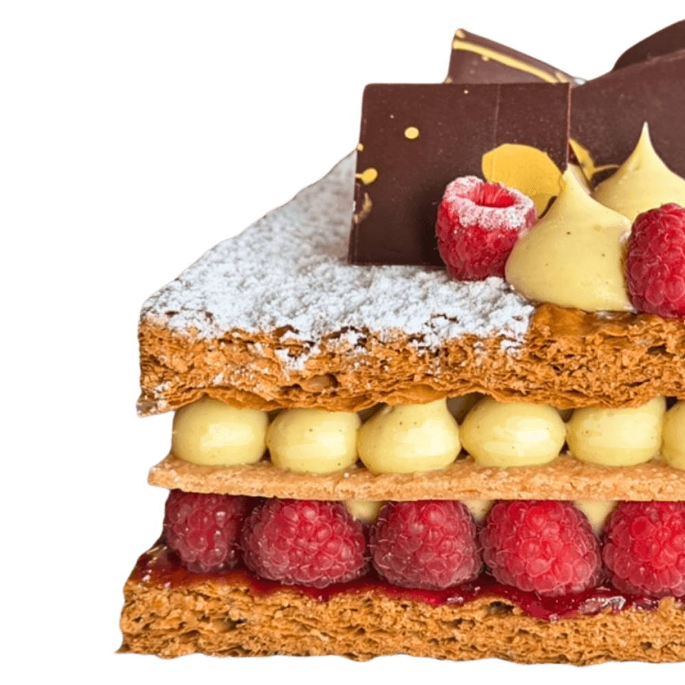 MILLEFEUILLE RASPBERRY (SQUARE SHAPE)